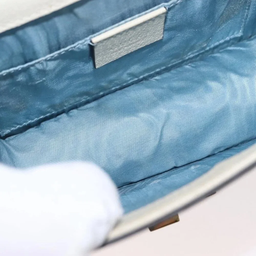 GUCCI Silvi Sherry Line Hand Bag Leather 2way Beige Gold 470270 Auth bs31644 - Picture 11 of 16